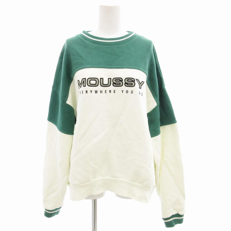 MOUSSY マウジー ATHLETIC PATCH プルオーバー トレーナー MOUSSY マウジー ATHLETIC PATCH プルオーバー トレーナー