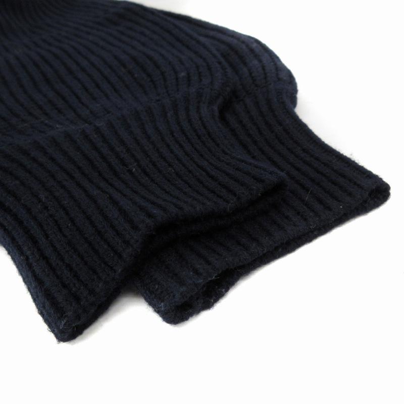ビス ViS メタル釦ケーブル 長袖ニットセーター F 紺 ネイビー BVM