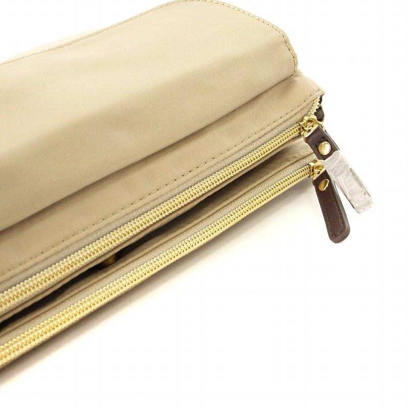 【新品未使用】  ショルダーバッグ ベージュ TH柄 未使用品 OXYGEN オキシゲン ショルダーバッグ ナイロン ロゴ