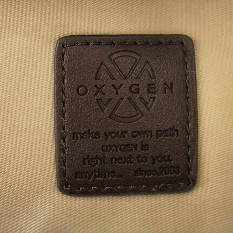 【新品未使用】  ショルダーバッグ ベージュ TH柄 未使用品 OXYGEN オキシゲン ショルダーバッグ ナイロン ロゴ