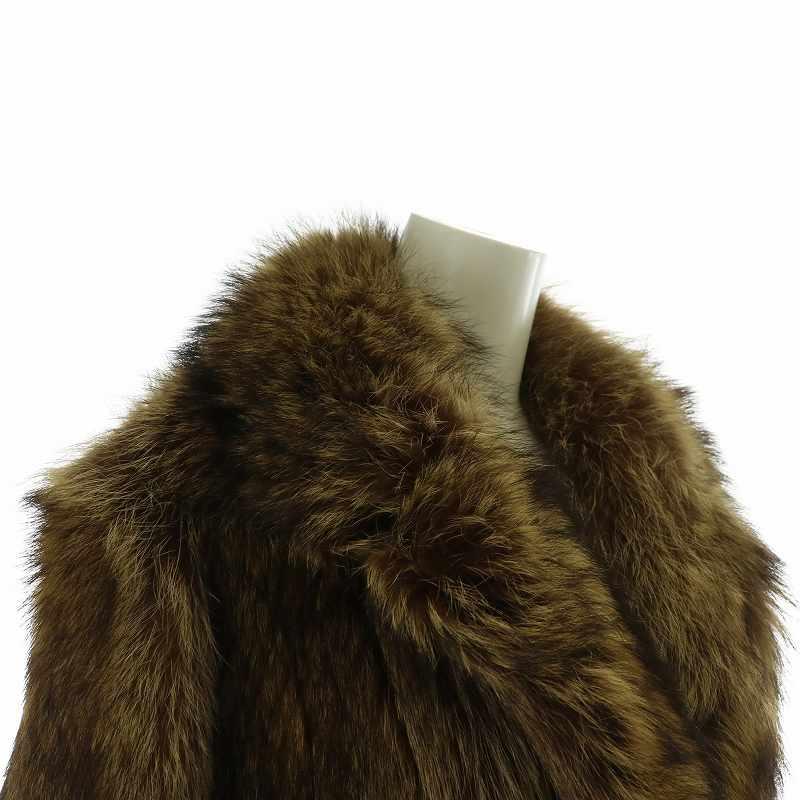 FASHIONABLE セーブル セーブルファー コート 毛皮 ミドル 裏地刺繍 13