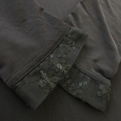 トクコプルミエヴォル☆日本製☆サイズ９☆伸縮性抜群☆レースハイネックチュニック トクコプルミエヴォル TOKUKO 1er VOL チュニック ハイネック 長袖