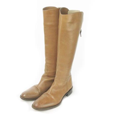 SARTORE サルトル バックベルト ロングブーツ 23.5cm サルトル SARTORE ロングブーツ ローヒール ジョッキー バックベルト