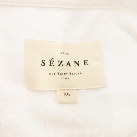 セザンヌ SEZANE オックスフォードシャツ 長袖 刺繍 ドット セザンヌ SEZANE オックスフォードシャツ 長袖 刺繍 ドット