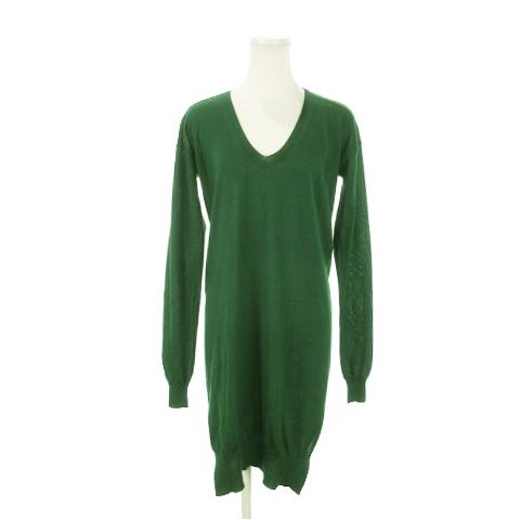 ステラマッカートニー ニットワンピース ひざ丈 Vネック 長袖