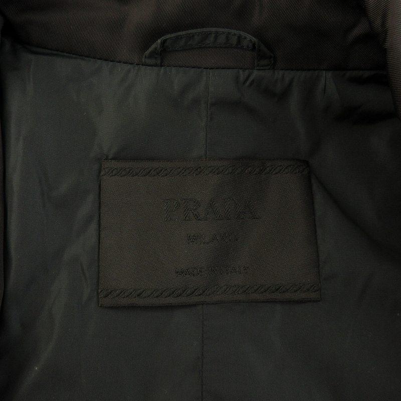 PRADA プラダ テーラードジャケット ナイロン シングル L 黒 PRADA プラダ テーラードジャケット ナイロン シングル L 黒