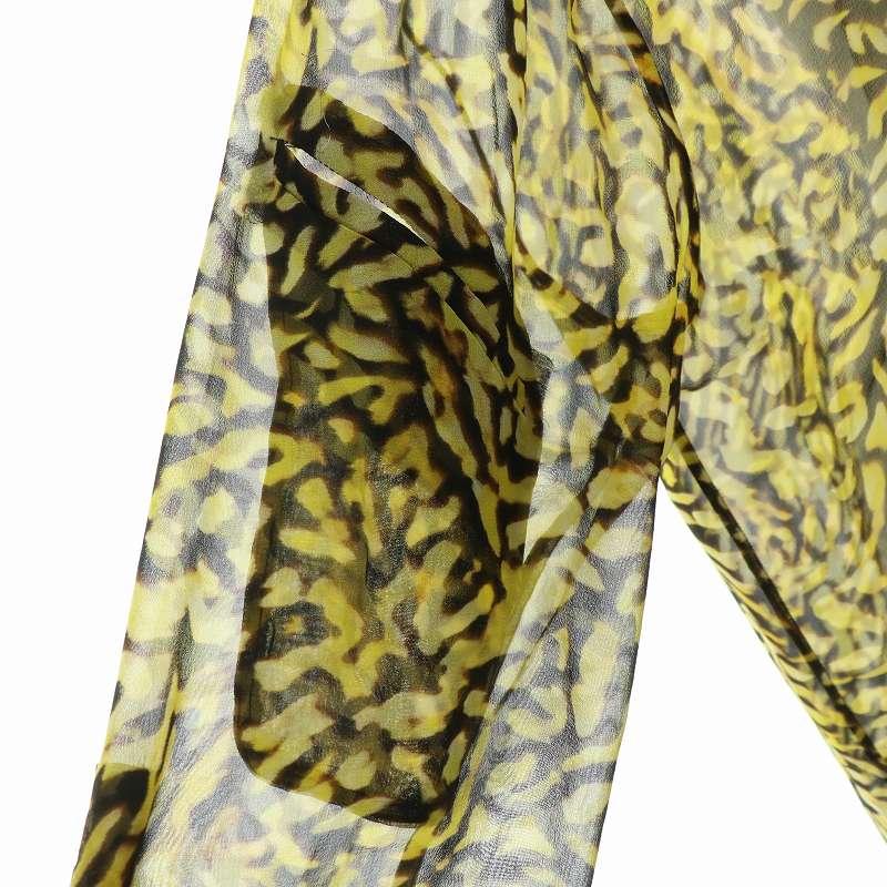 ジバンシィ GIVENCHY ジップアップ シャツ ブラウス 長袖 シアー  