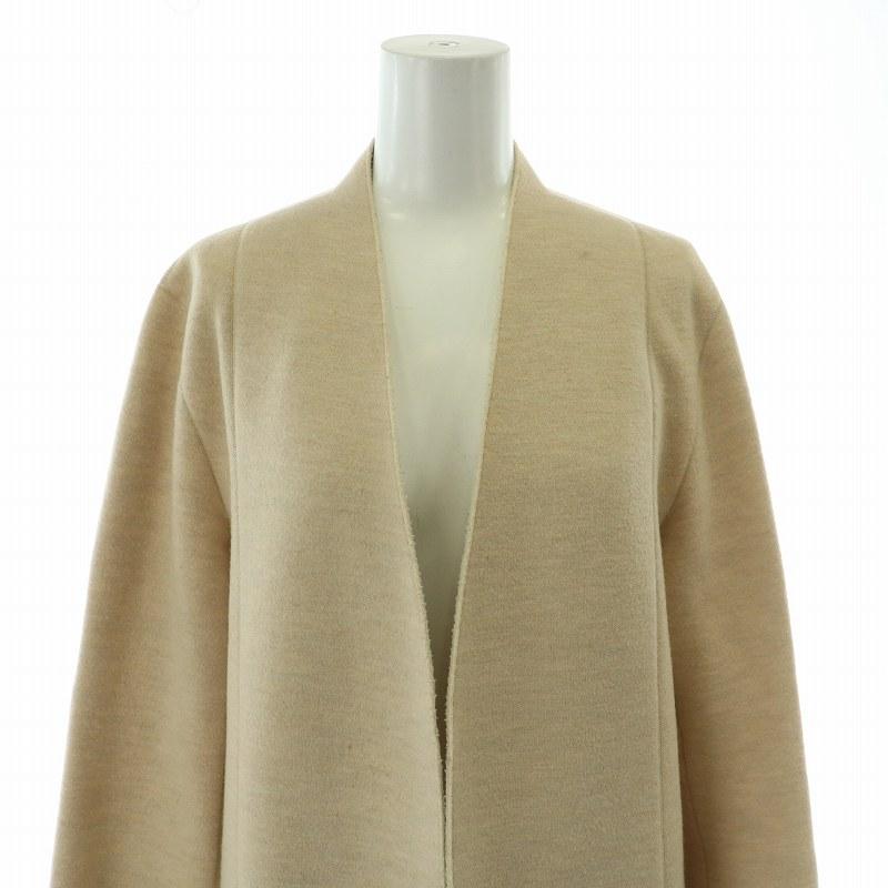 ロイスクレヨン Lois CRAYON コート ノーカラー ロング ウール混 日本