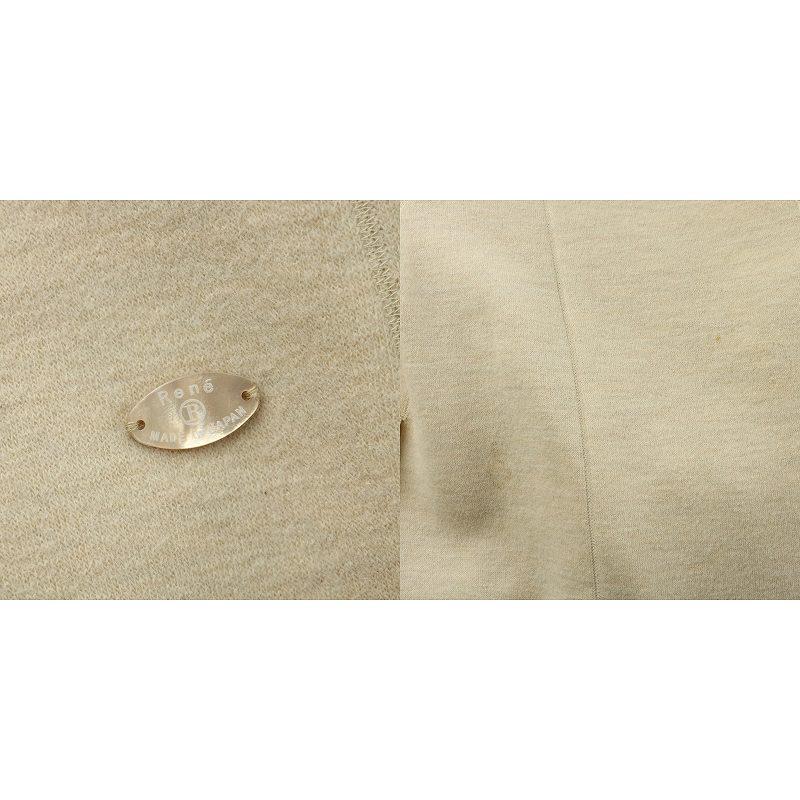 Rene（ルネ） ノーカラー ガウン コート ロング ウール 36 M ピンク