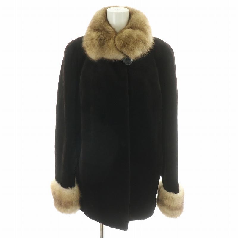 サガミンク ロイヤル 金サガ 柄 シェアードミンク 美品 レディース