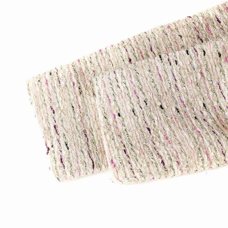 新品未使用タグ付 コトゥー COTOOツイードノーカラージャケットピンク