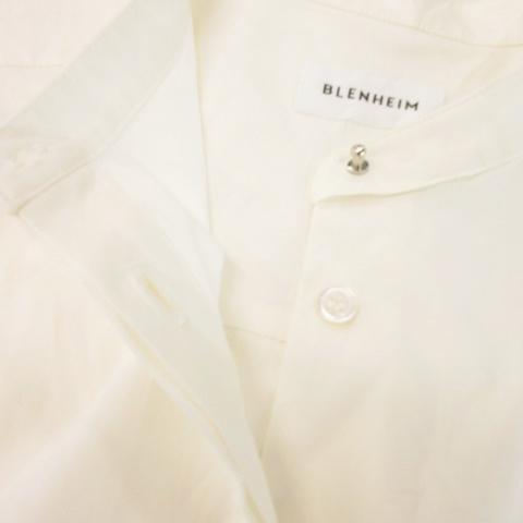 ブレンへイム BLENHEIM ブラウス シャツ ノースリーブ バンドカラー 
