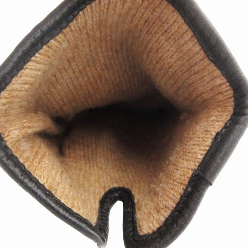 Chloe（クロエ） レザー手袋 グローブ ベルトデザイン 黒 ブラック /GV