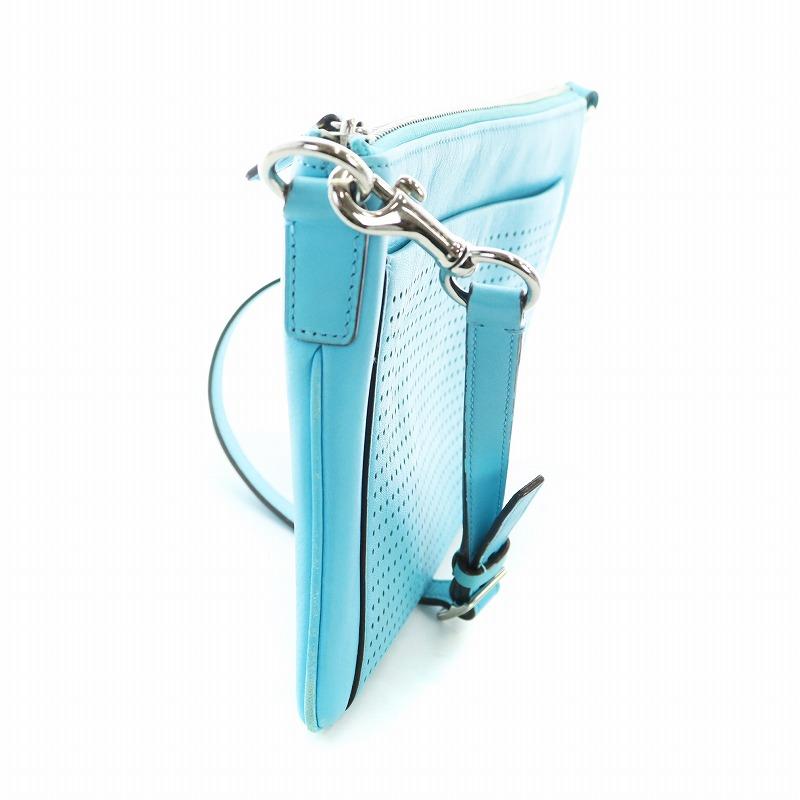 COACH コーチ ショルダーバッグ 斜め掛け レザー パンチング