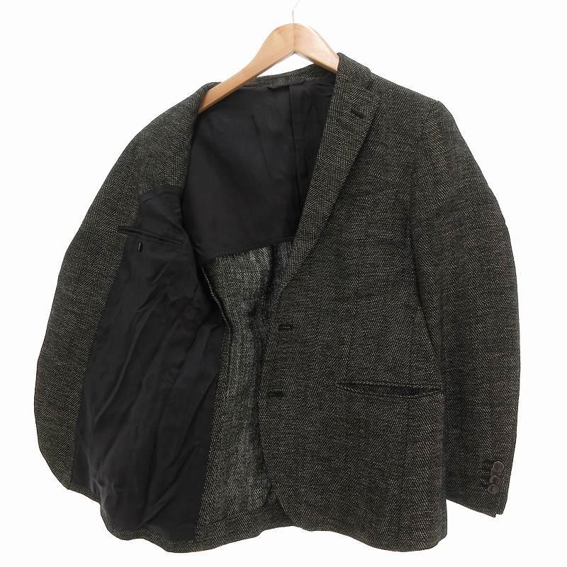 JOSEPH ジョセフ ウールカシミヤ混テーラードジャケット チャコール 40 