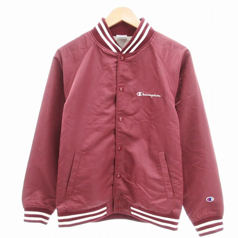 Champion（チャンピオン） スタジャン ジャケット ナイロン ロゴ S