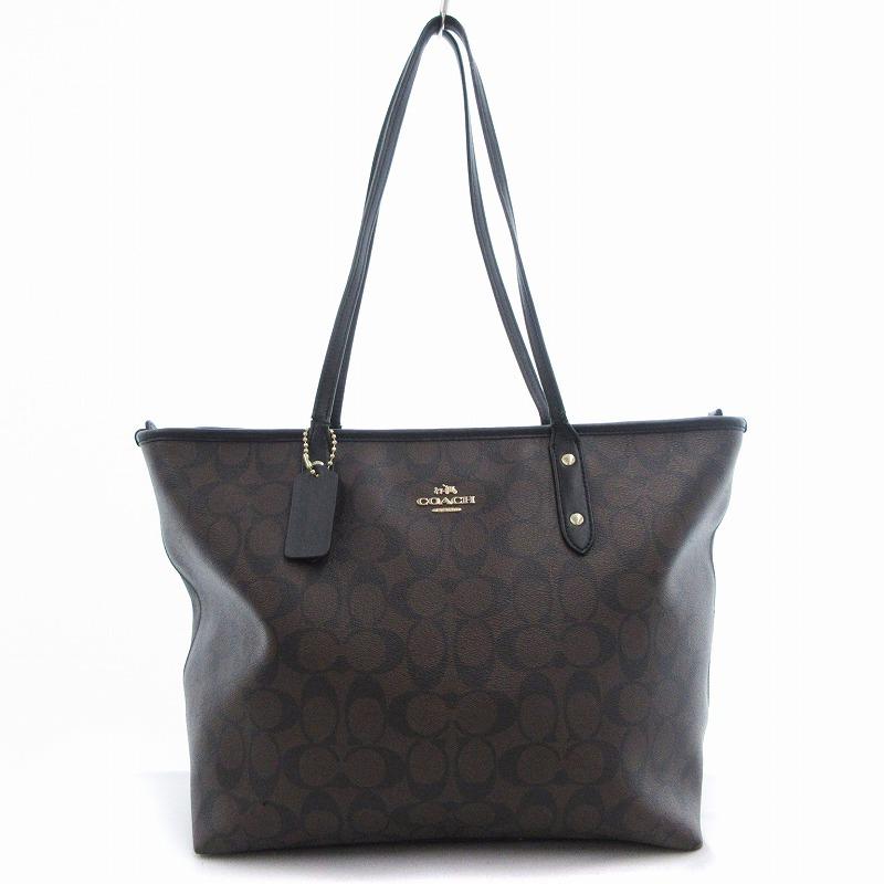 正規品】COACH コーチ シグネチャー シティ ジップ トート