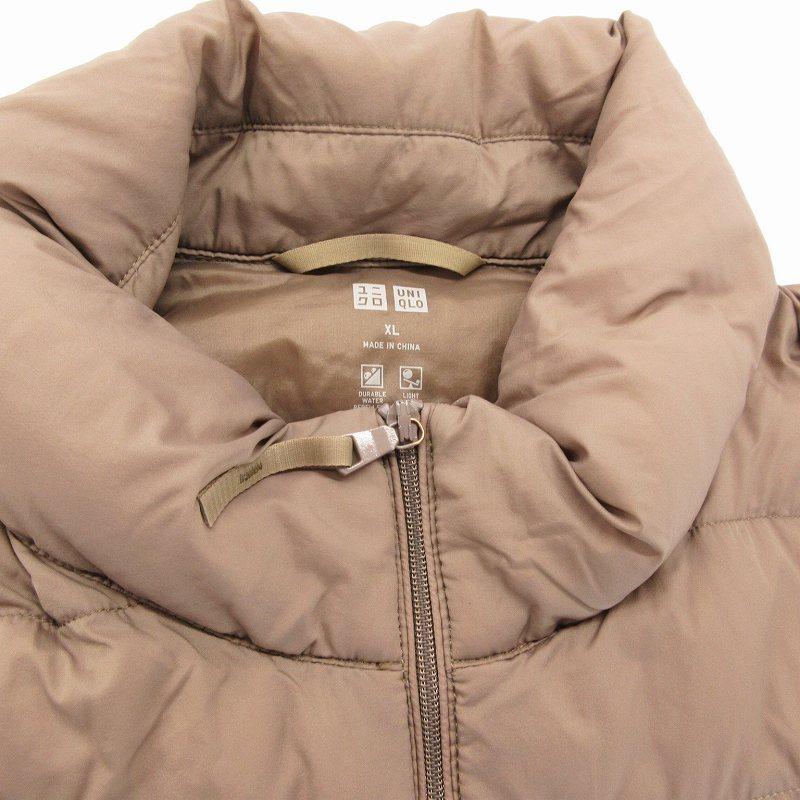 UNIQLO ULTRA LIGHT DOWN XL ベージュ 極美品♡UNIQLO ウルトラライト