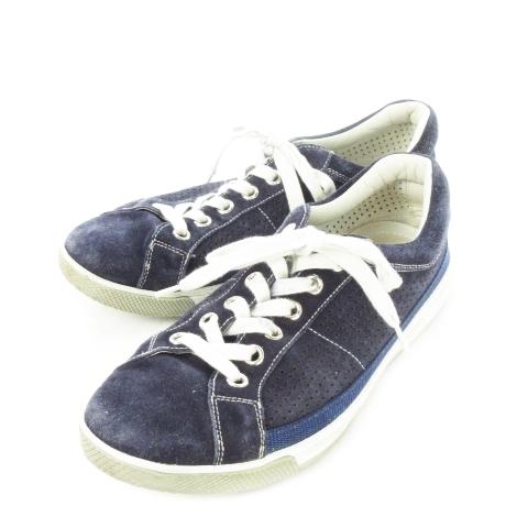 PRADA プラダ スニーカー スエード 革 パンチングメッシュ