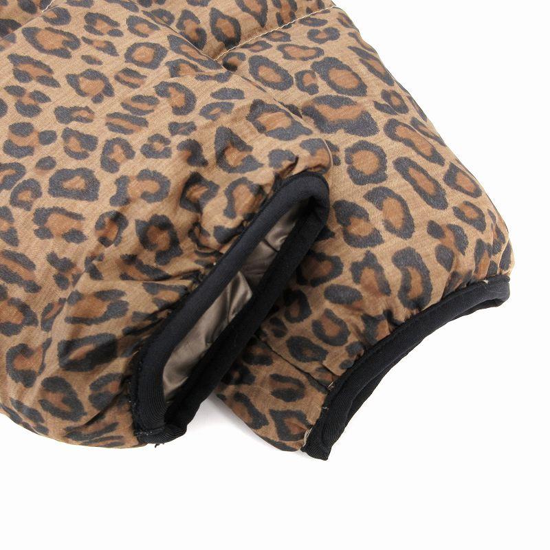 NANGA / ダウンジャケット/M/ナイロン/BRW/レオパード ナンガ NANGA ダウンジャケット レオパード ヒョウ柄 豹柄 総柄 L 茶