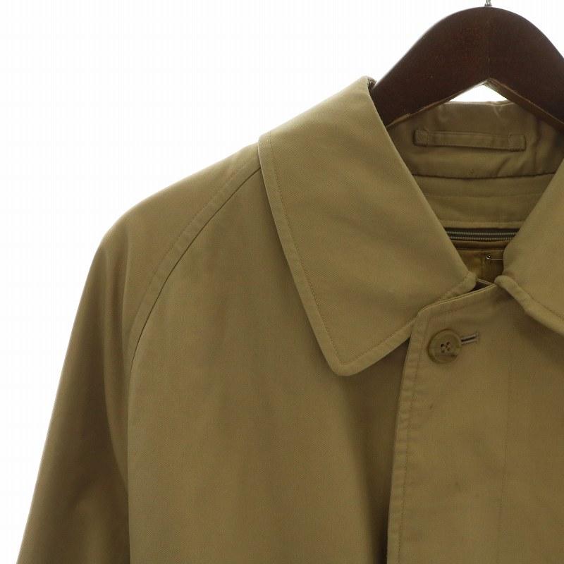 【中古】BURBERRY ヴィンテージ ステンカラーコート アウター ロング ライナー付き 比翼ボタン ベルト S ベージュ BURBERRY（バーバリー） ヴィンテージ ステンカラーコート アウター