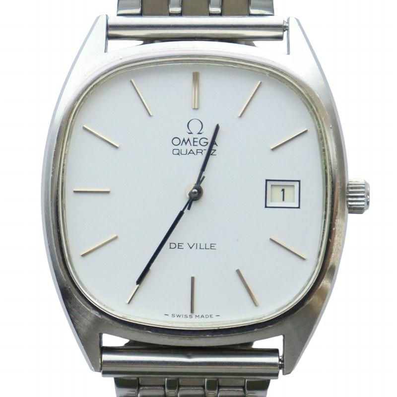 ★OMEGA DeVille ★クオーツ★シルバー文字盤★スクエア★ジャンク OMEGA オメガ ジャンク品 DE VILLE デビル 腕時計 ウォッチ