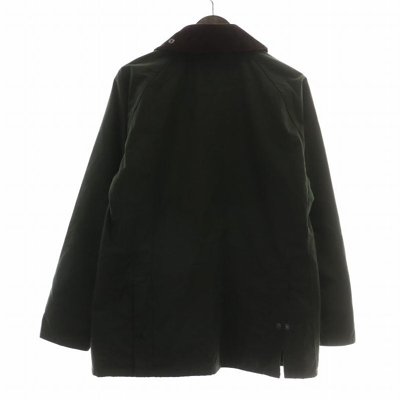 【中古】Barbour BEDALE SL JACKET オイルドジャケット ブルゾン 裏地チェック柄 ジップアップ 36 S カーキ 1802138 バブアー Barbour BEDALE SL JACKET オイルドジャケット ブルゾン 裏地