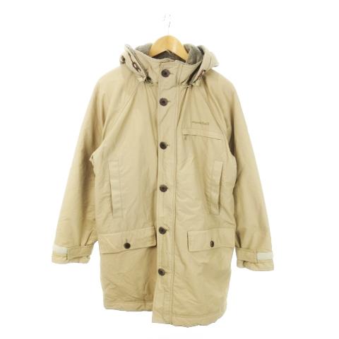 mont-bell モンベル ハスキーコートメンズXL ベージュ モンベル Montbell ハスキーコート ロング ダブルジップ フード付き