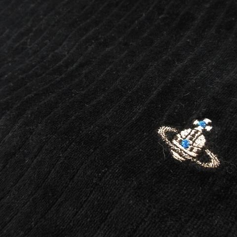 美品】ヴィヴィアンウエストウッドマン ベロア 長袖 ブラック オーブ