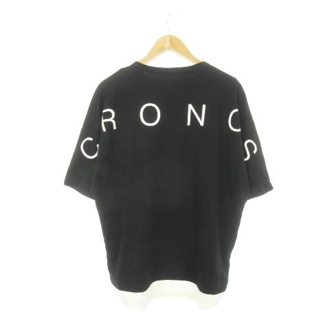 未使用品 CRONOS Tシャツ クルーネック 半袖 五分袖 フェイク