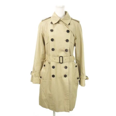 アクアスキュータム AQUASCUTUM トレンチコート ロング ダブル ベルト