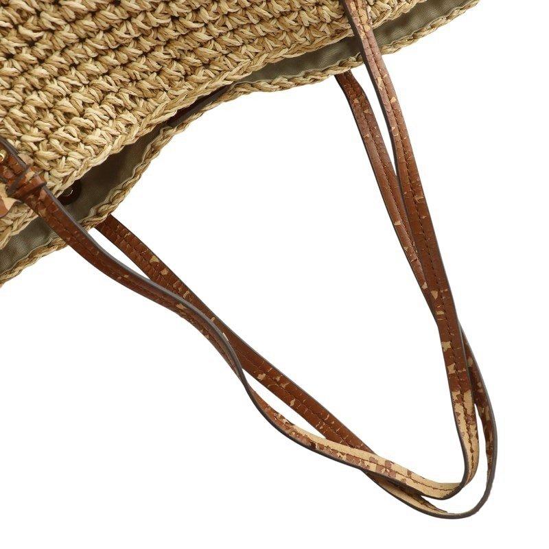 RALPH LAUREN かごバッグ ベージュ 中古・古着通販】LAUREN RALPH LAUREN (ローレンラルフローレン