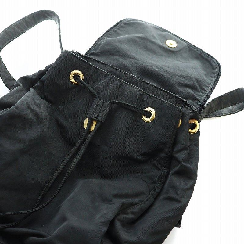 PRADA プラダ ヴィンテージ ミニリュック ナイロン ブラック PRADA プラダ ヴィンテージ ミニリュックサック バックパック