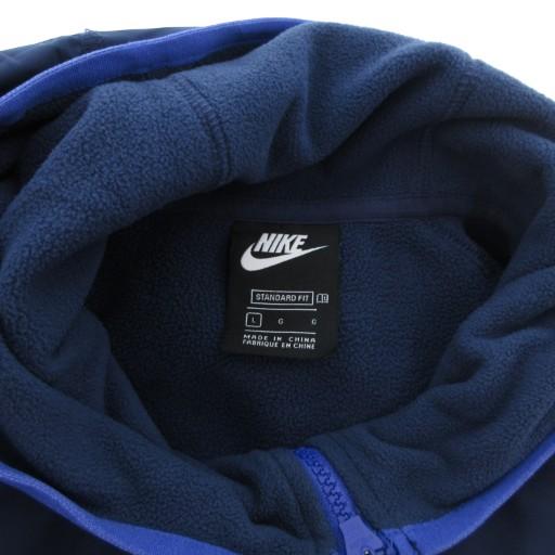 NIKE（ナイキ） フリースパーカー ジャケット ロゴ刺繍 L 青 ブルー