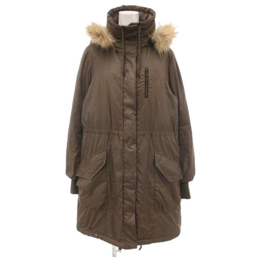 アンタイトル カーキファー付き ロングダウンジャケット