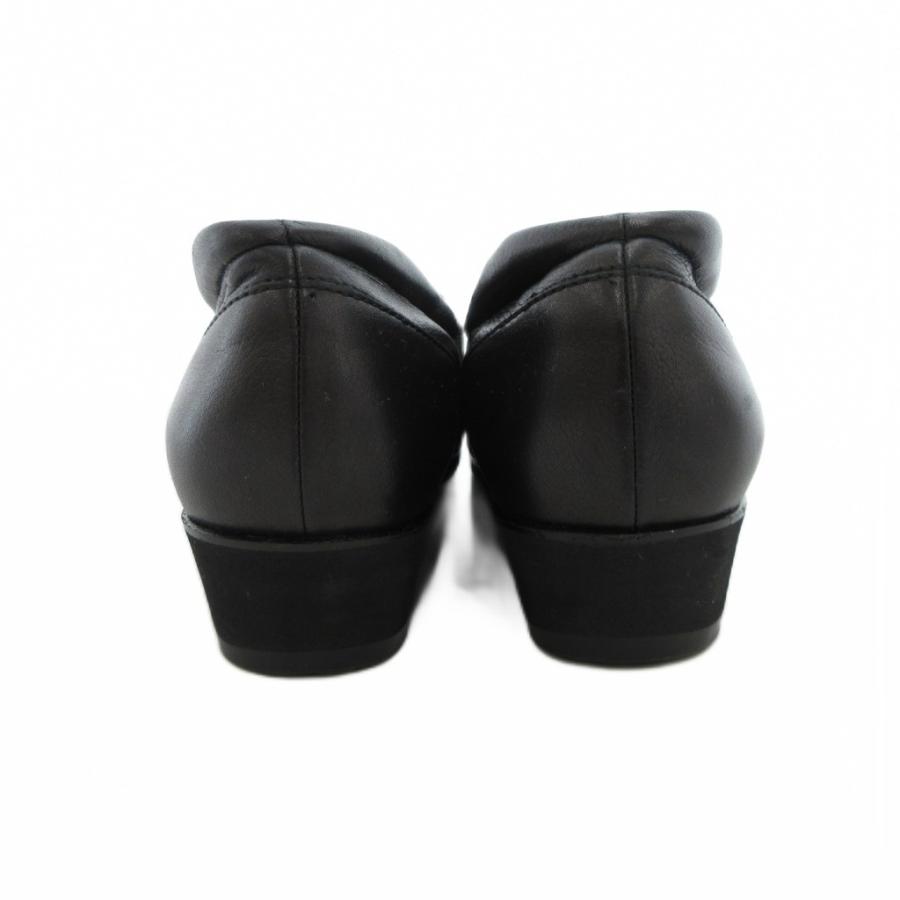 銀座ヨシノヤ yoshinoya ローファー スリッポン 22.5cm 黒 ブラック