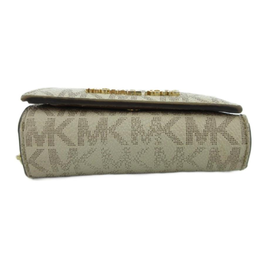 マイケルコース MICHAEL KORS ミニ財布 三つ折り ベージュ MK