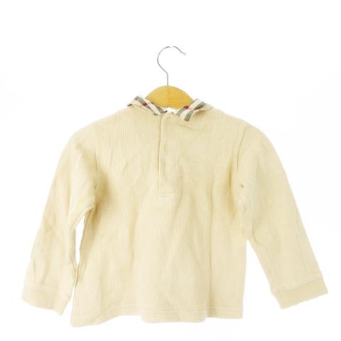 バーバリーベージュ綿ニット90サイズ バーバリー ロンドン BURBERRY LONDON フェイクレイヤードニット