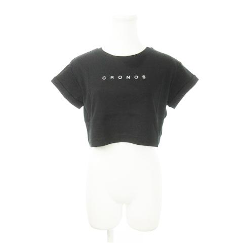 未使用品 クロノス CRONOS Tシャツ クルーネック 半袖 クロップド ロゴ