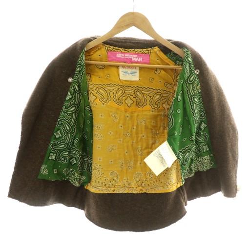 ジュンヤワタナベマンピンク ルイス ベスト アウター ウール レザー