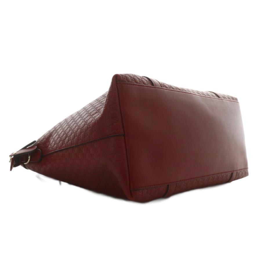 GUCCI グッチ ハンドバッグ トート レザー マイクログッチシマ 総柄