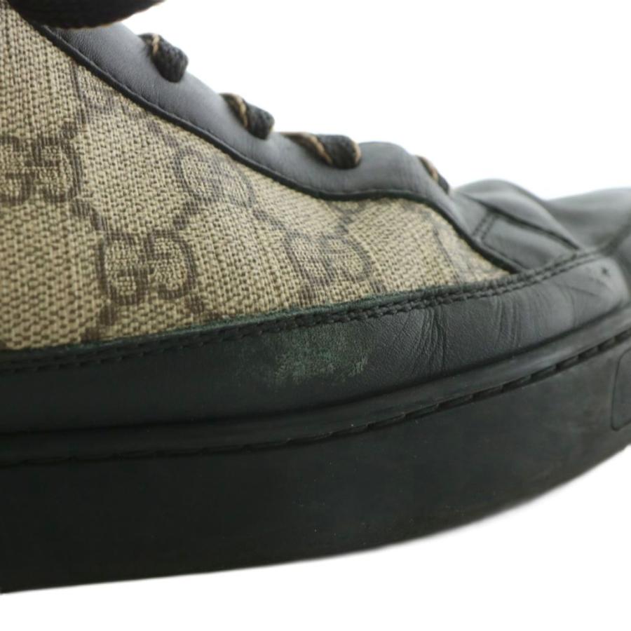 GUCCI（グッチ） スニーカー PVC レザー ハイカット GGスプリーム ロゴ