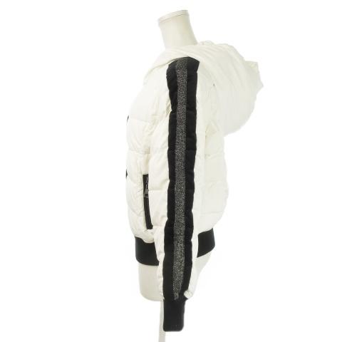 レディ Rady ダウンジャケット フーディ ジップアップ ライン ベロア