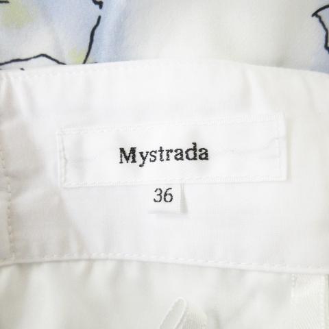 マイストラーダ Mystrada フレアスカート ロング シフォン プリント