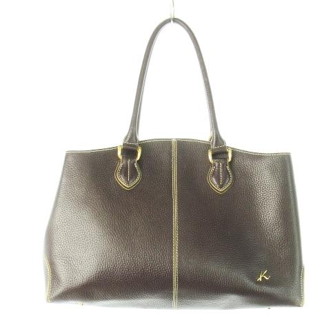 Kitamura キタムラ 2 トートバッグ ハンドバッグ レザー 革 シボ