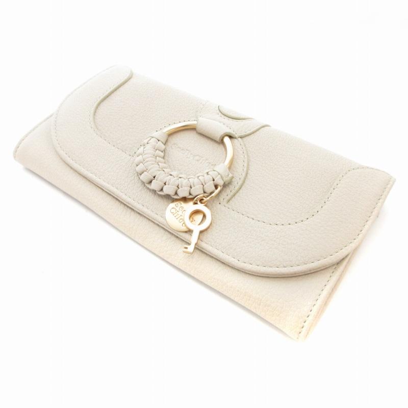 【BIGお買い物ラリー★30%OFFセール中】シーバイクロエ SEE BY CHLOE 長財布ロゴ型抜き 内側フラワー柄 ホワイト レディース 中古 30%OFFクーポン】シーバイクロエ SEE BY CHLOE 長財布 ロゴ型抜き 内側
