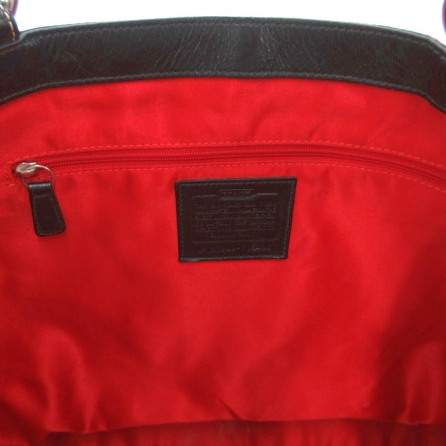 早い者勝ち！コーチ ハンドバッグ 赤黒 ロゴ COACH（コーチ） COACH F15480 トートバッグ シグネチャー チェック柄
