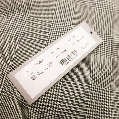 未使用品 ルクスルフト Luxluft ひざ丈ワンピース ラウンドネック 半袖 