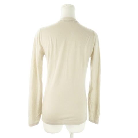 'S Max Mara - S Max Mara エス マックスマーラ カーディガン ホワイト 白 サイズ:M / リネン ベルト付き ロングカーディガン / ニット Vネック 長袖 / トップス セーター 羽織り【レディース】【中古】 S MAXMARA（エスマックスマーラ） Sマックスマーラ 'S Max Mara シアー