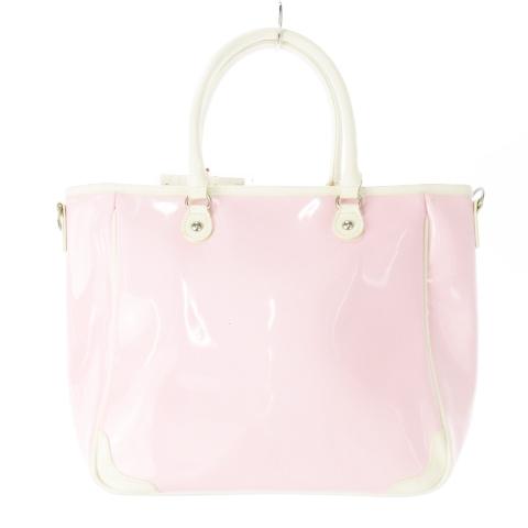 クレージュ courreges トートバッグ ハンドバッグ エナメル